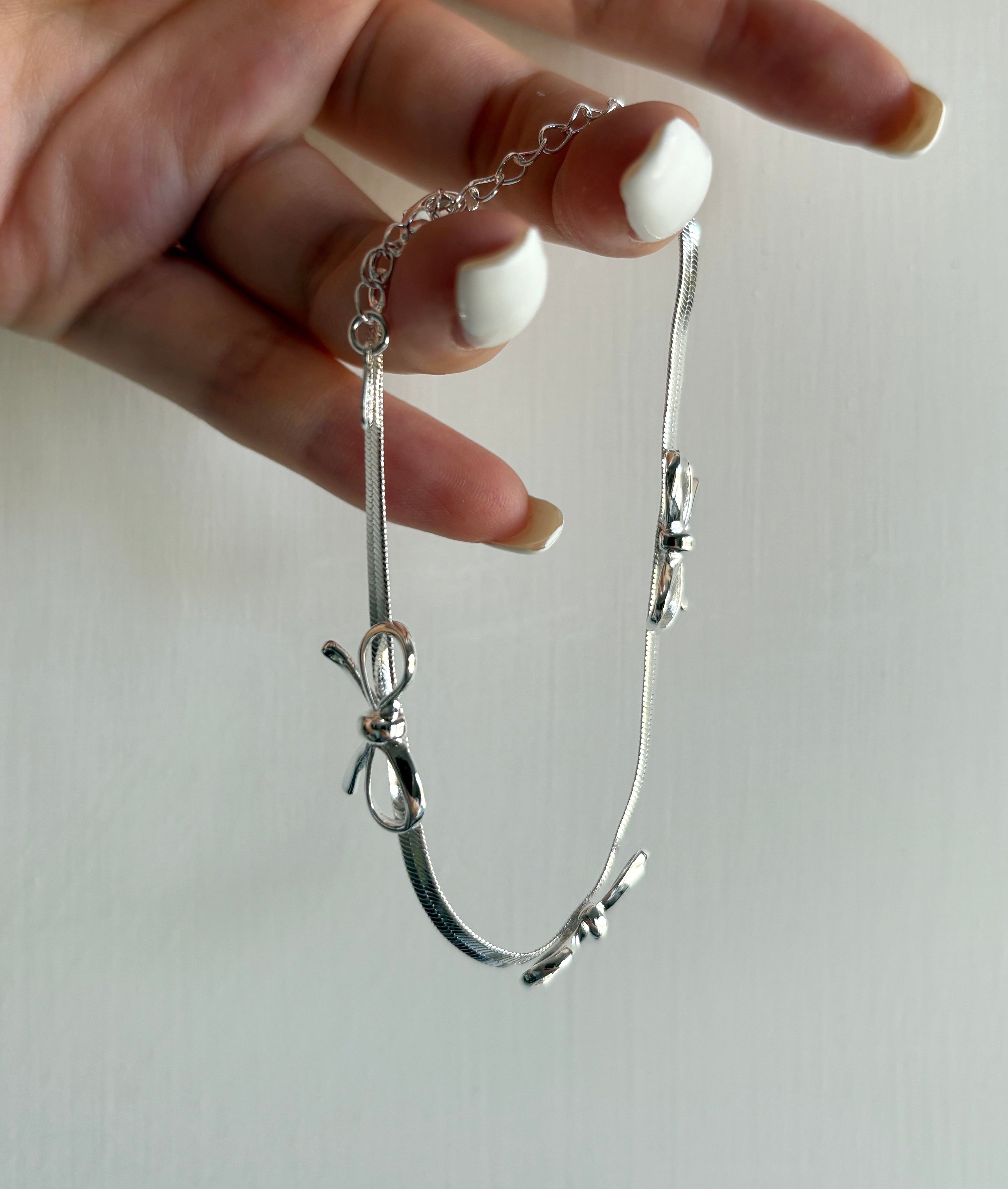 Dainty Ribbon Bow Bracelet
