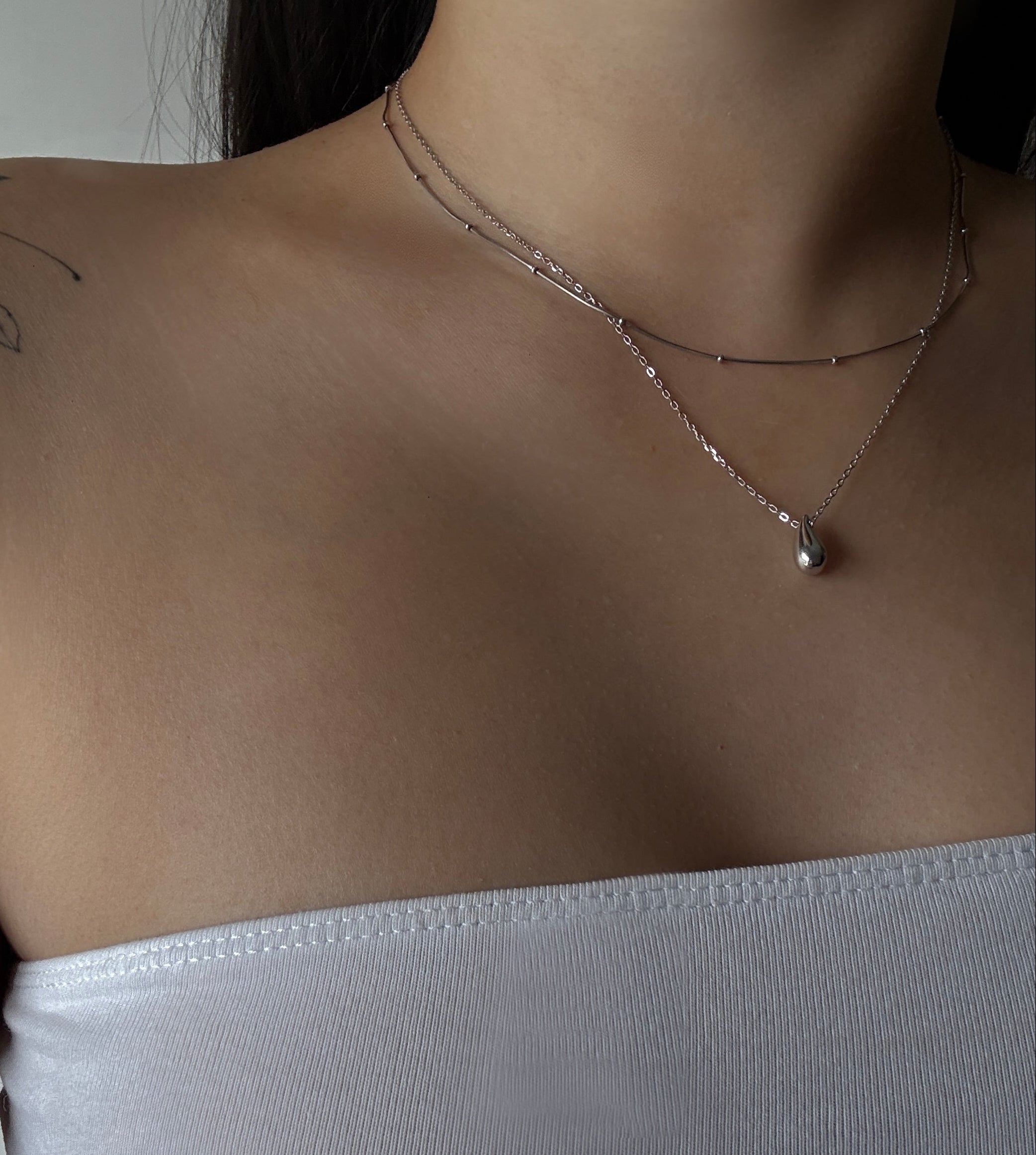Liquid Dewdrop Pendant Necklace
