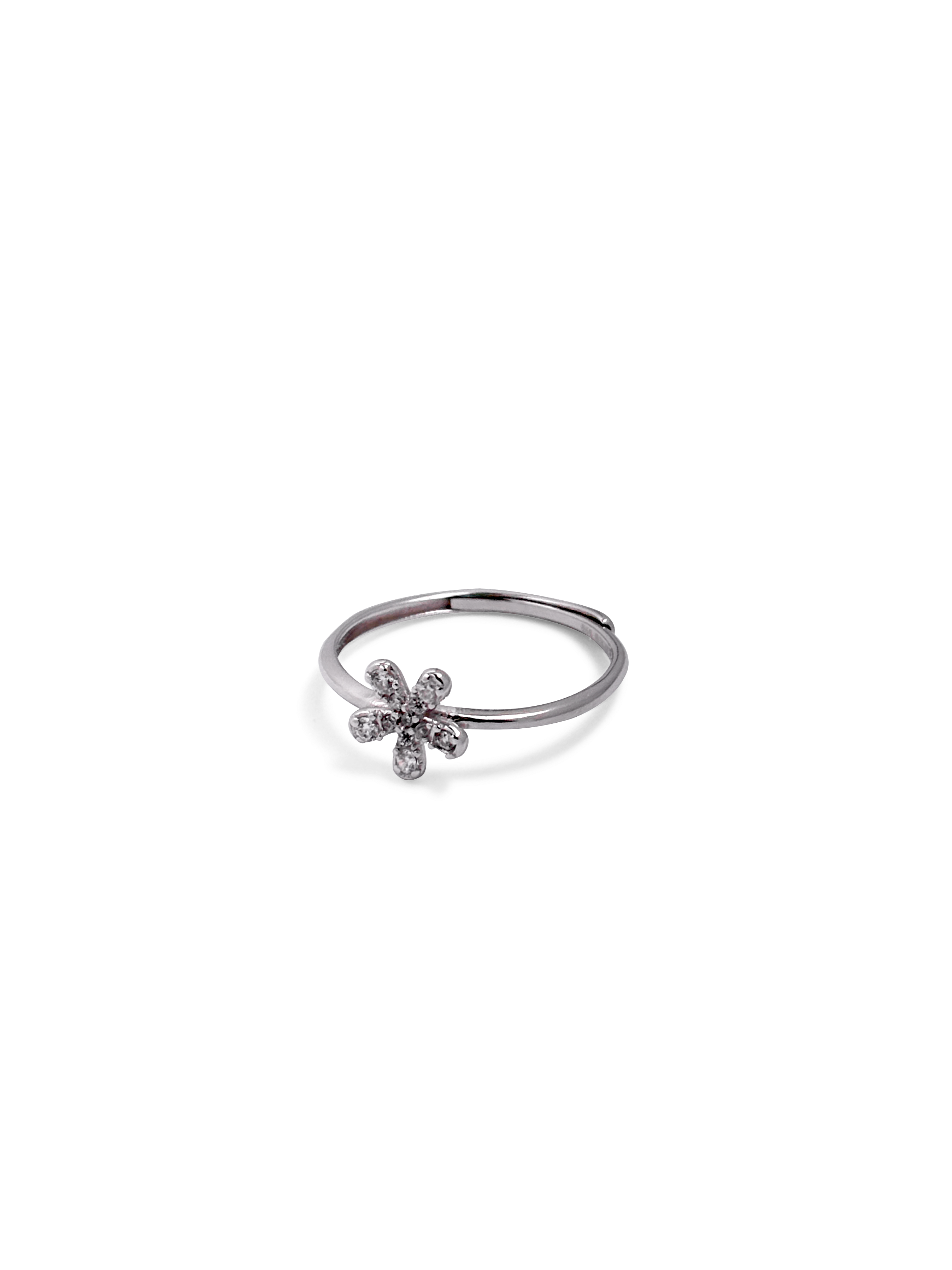 Sparkle Daisy Adjustable Ring