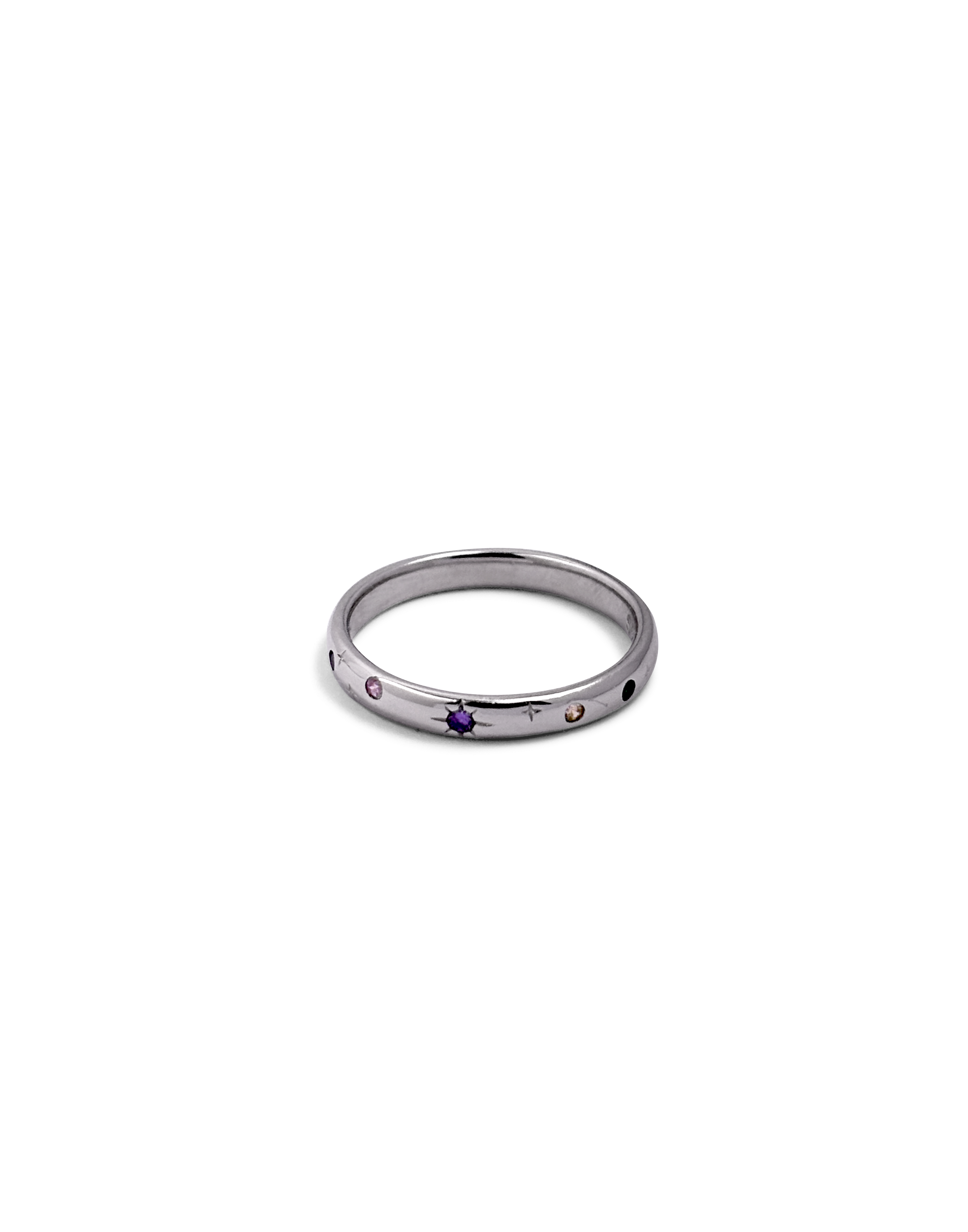 Aurora Octagram Multi‑Gem Ring