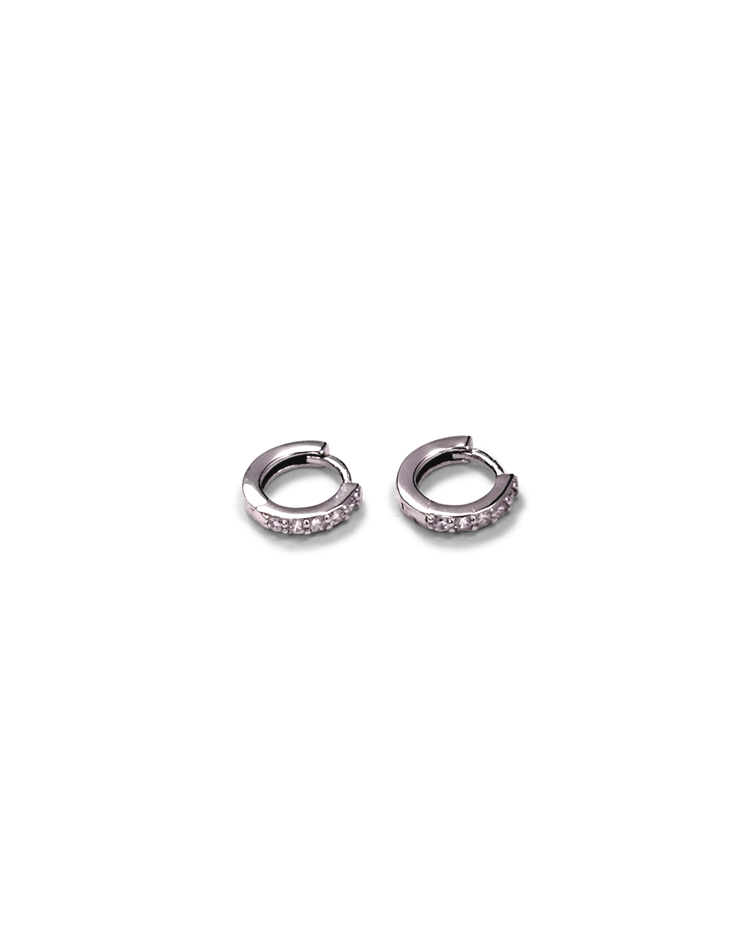 Pavé Classic Huggie Hoop Earrings