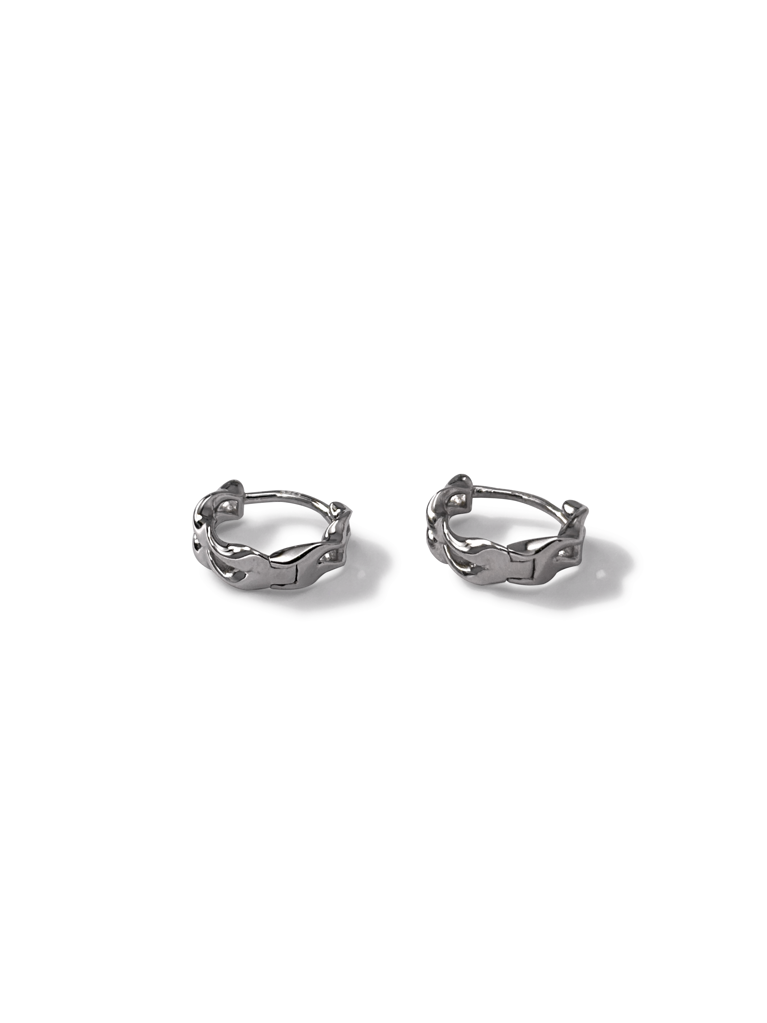 Möbius Wave Huggie Earrings