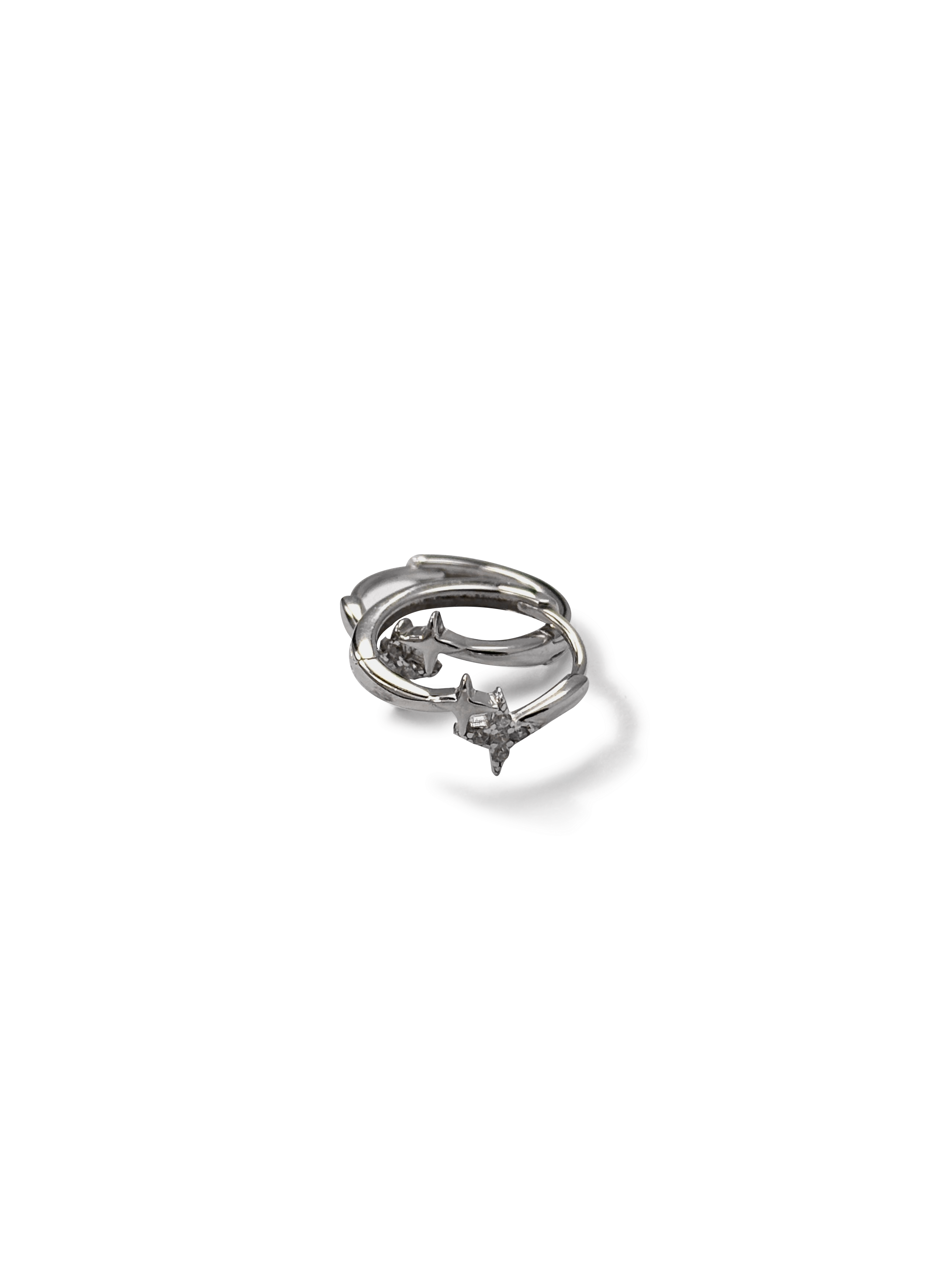 Starlit Huggie Hoop