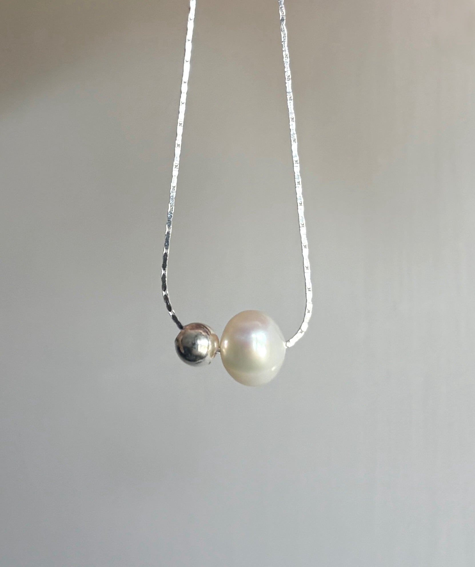 Pearl Slider Necklace