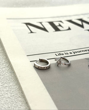 Celestial Star Huggie Hoops